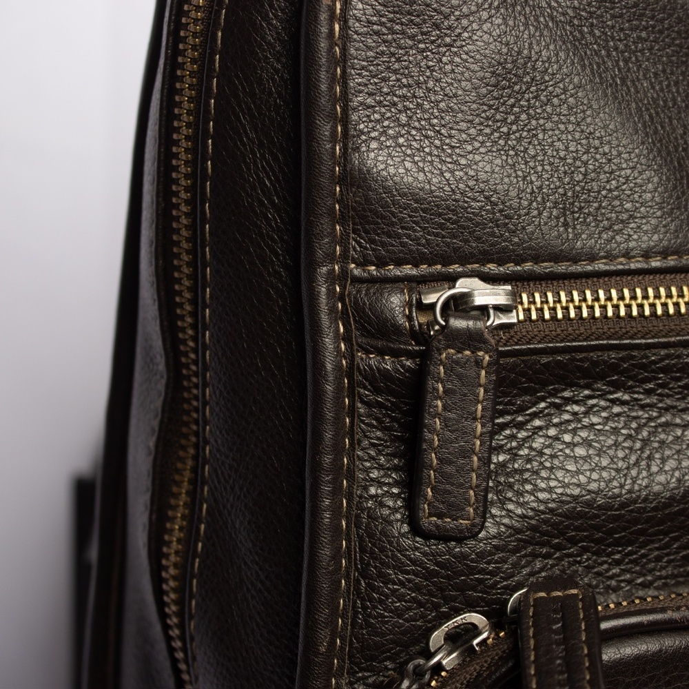 Levenger Leather Backpack - Picture 6 of 8